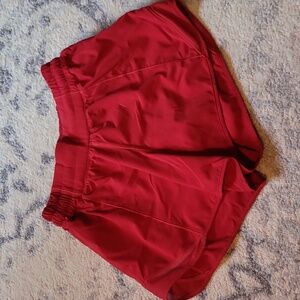 Lululemon Women's Hotty Hot High-Rise Lined Short 4" - Color: red - Size: 4